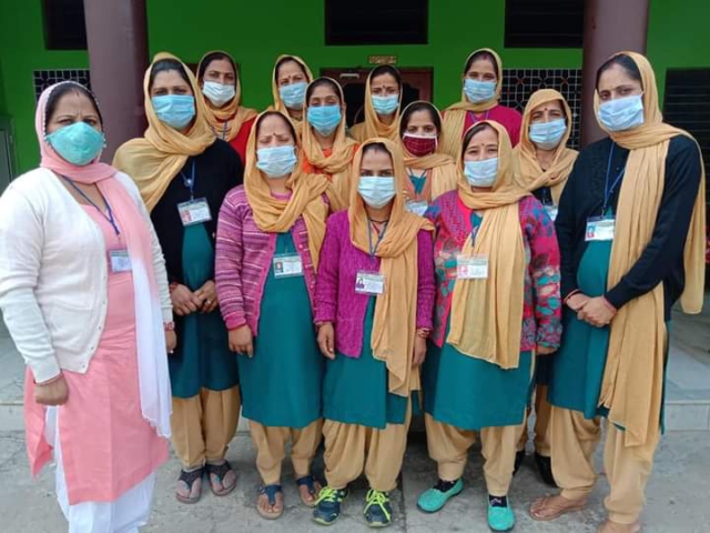 FREE MASK DISTRIBUTION BY DISHA WORKERS DURING COVID PANDEMIC