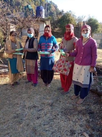 FREE SANITARY PAD DISTRIBUTION BY DISHA WORKERS