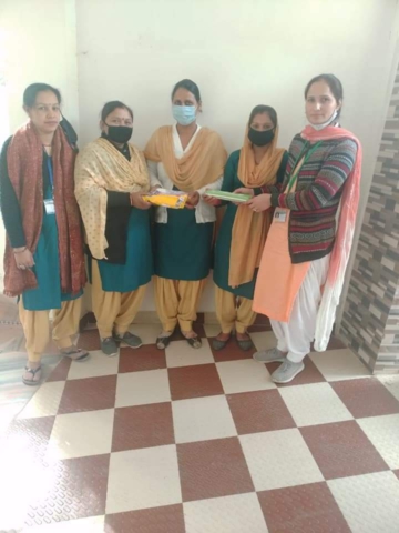 FREE SANITARY PAD DISTRIBUTION BY DISHA WORKERS